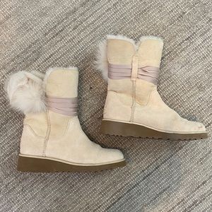 Cream UGG boots